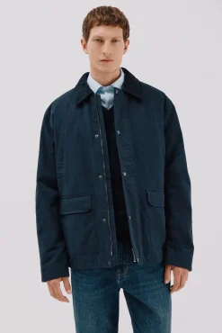 Chaqueta cuello combinado