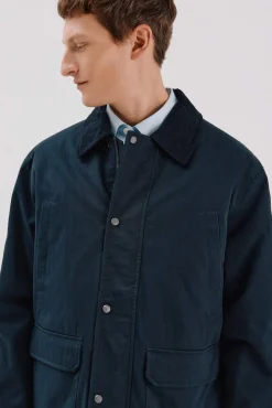 Chaqueta cuello combinado