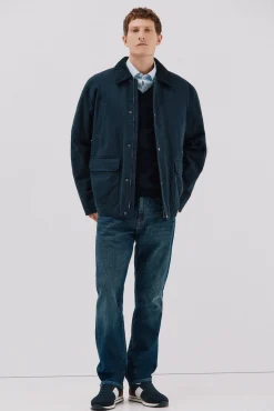 Chaqueta cuello combinado