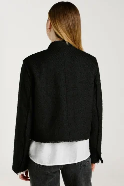 Chaqueta de paño con botones