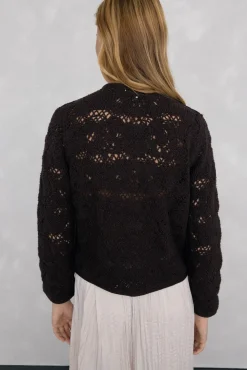 Chaqueta de punto crochet