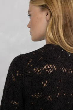 Chaqueta de punto crochet