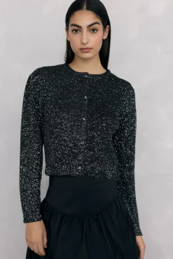 Chaqueta de punto lentejuelas