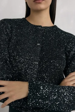 Chaqueta de punto lentejuelas