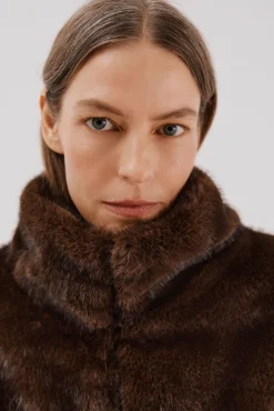 Chaqueta efecto pelo