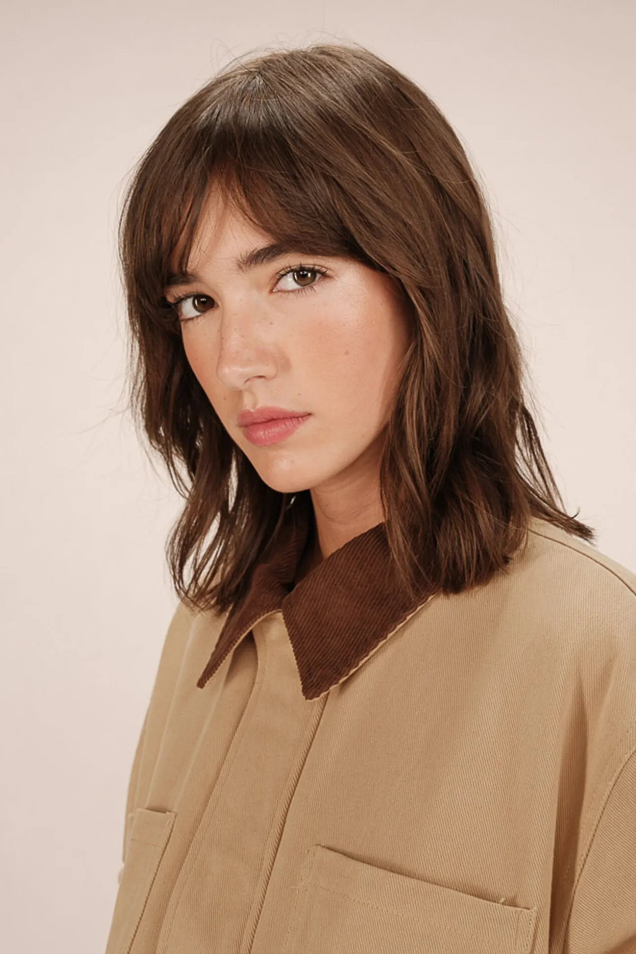 Chaqueta en sarga de algodón