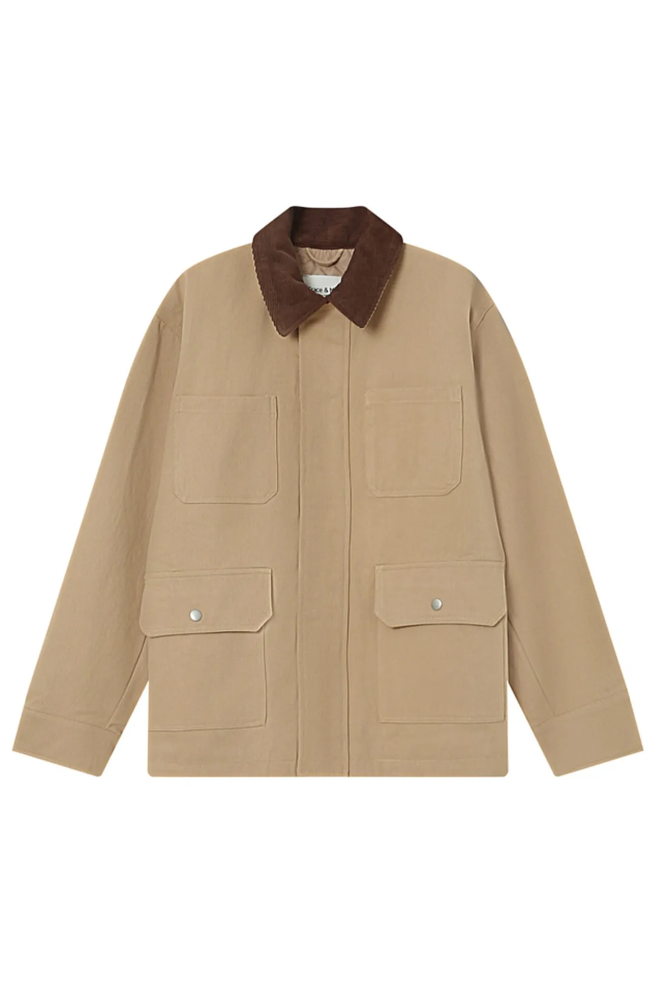 Chaqueta en sarga de algodón