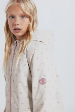 Chaqueta engomada topos niña