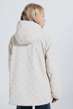 Chaqueta engomada topos niña