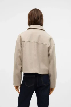 Chaqueta fieltro manga larga