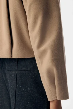 Chaqueta fieltro manga larga