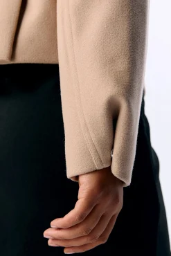 Chaqueta fieltro manga larga