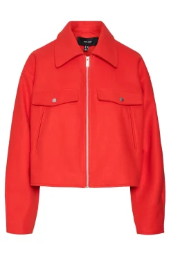 Chaqueta fieltro manga larga