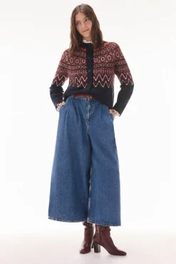 Chaqueta jacquard geométrico multicolor