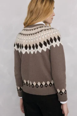 Chaqueta jacquard greca