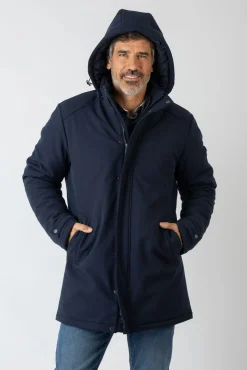 Chaqueta larga con capucha