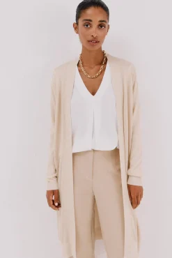 Chaqueta larga lurex