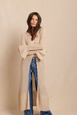 Chaqueta larga punto