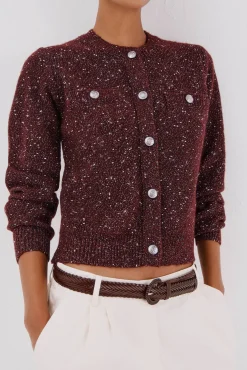 Chaqueta lúrex botones