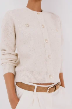 Chaqueta lúrex botones