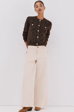 Chaqueta lúrex botones