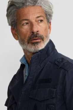 Chaqueta militar parches dye