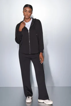 Chaqueta negra cremallera