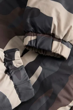Chaqueta puffer camuflaje