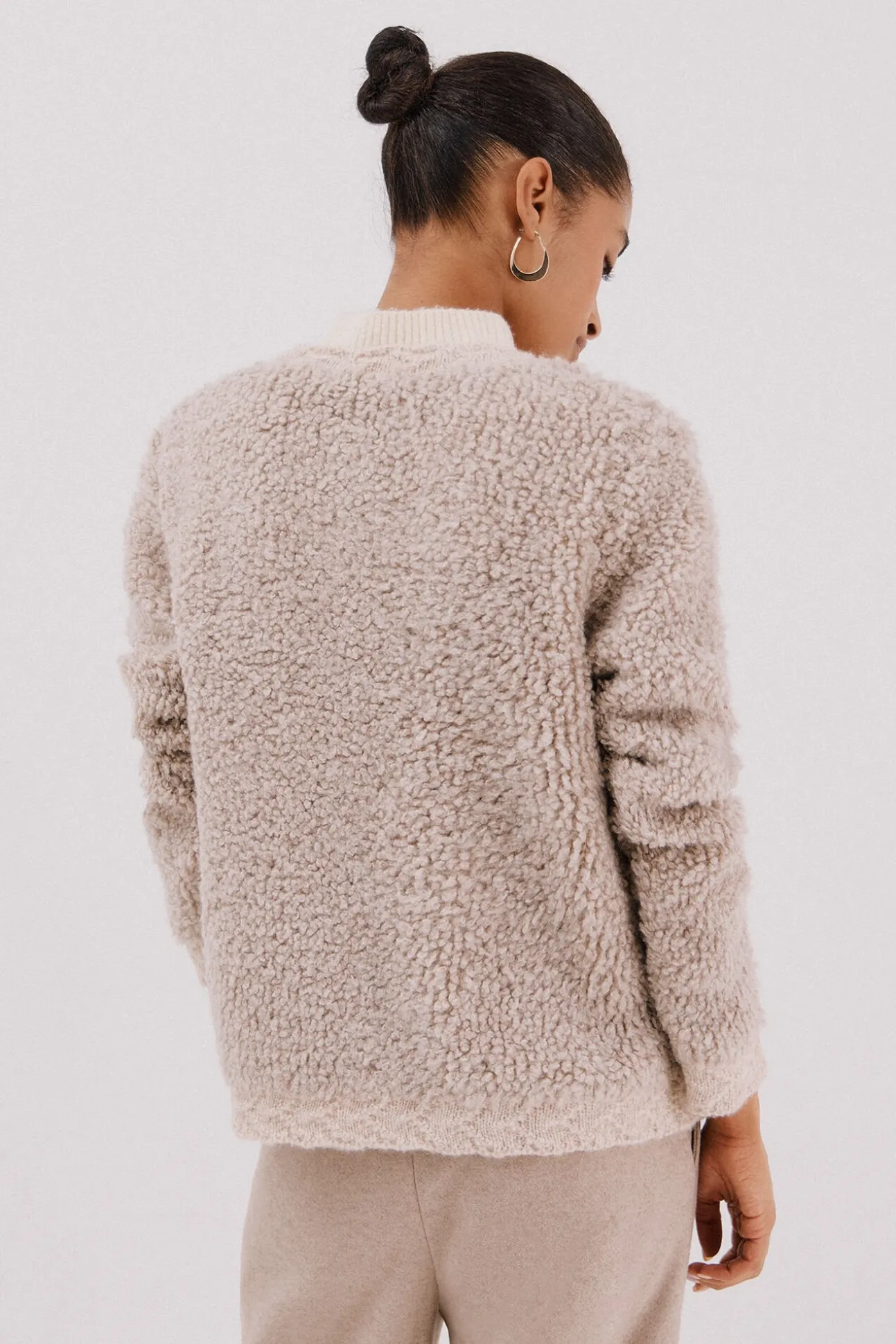 Chaqueta punto bouclé