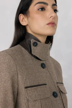 Chaqueta sahariana espiga