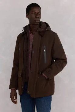 Chaqueta vistas cremallera repelente al agua