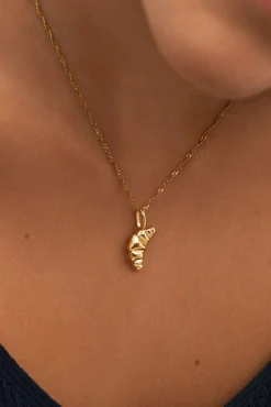 Charm Croissant Baño Oro