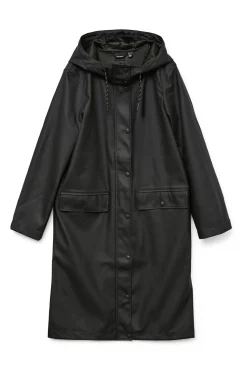 Chubasquero midi con capucha