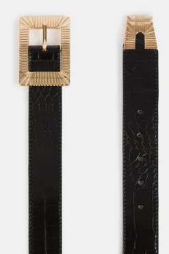 Cinturón con efecto cocodrilo