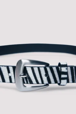 Cinturón fino cebra