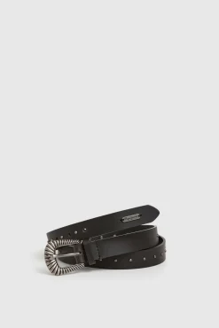 Cinturón Piel Con Tachuelas