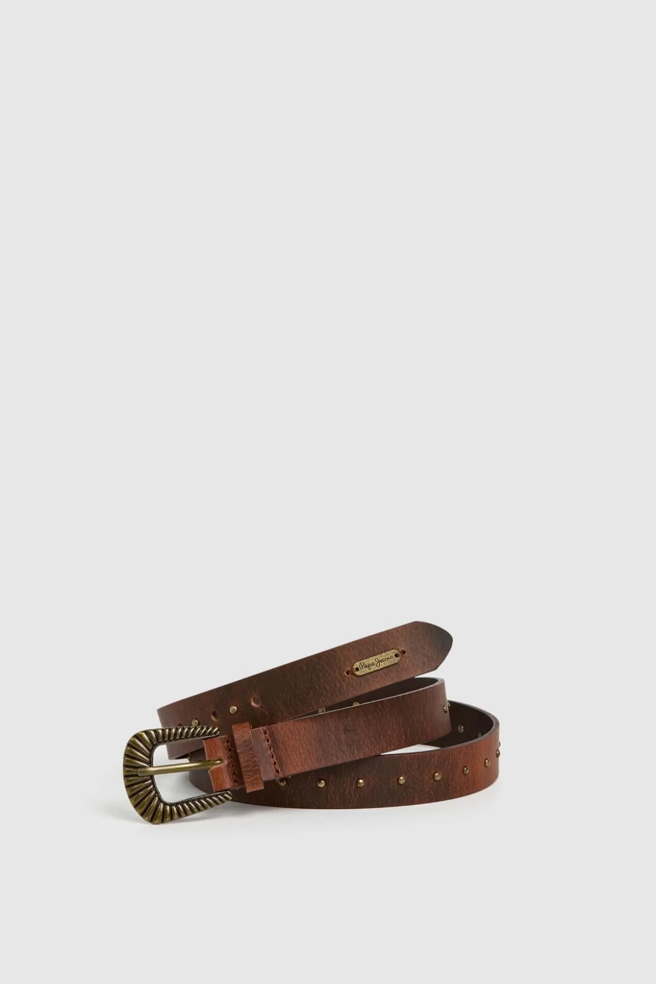 Cinturón Piel Con Tachuelas