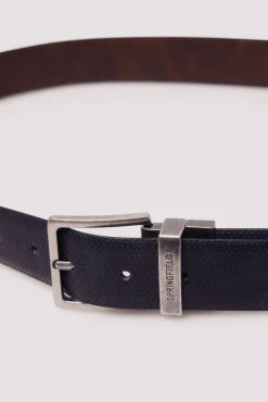 Cinturón reversible microperforado