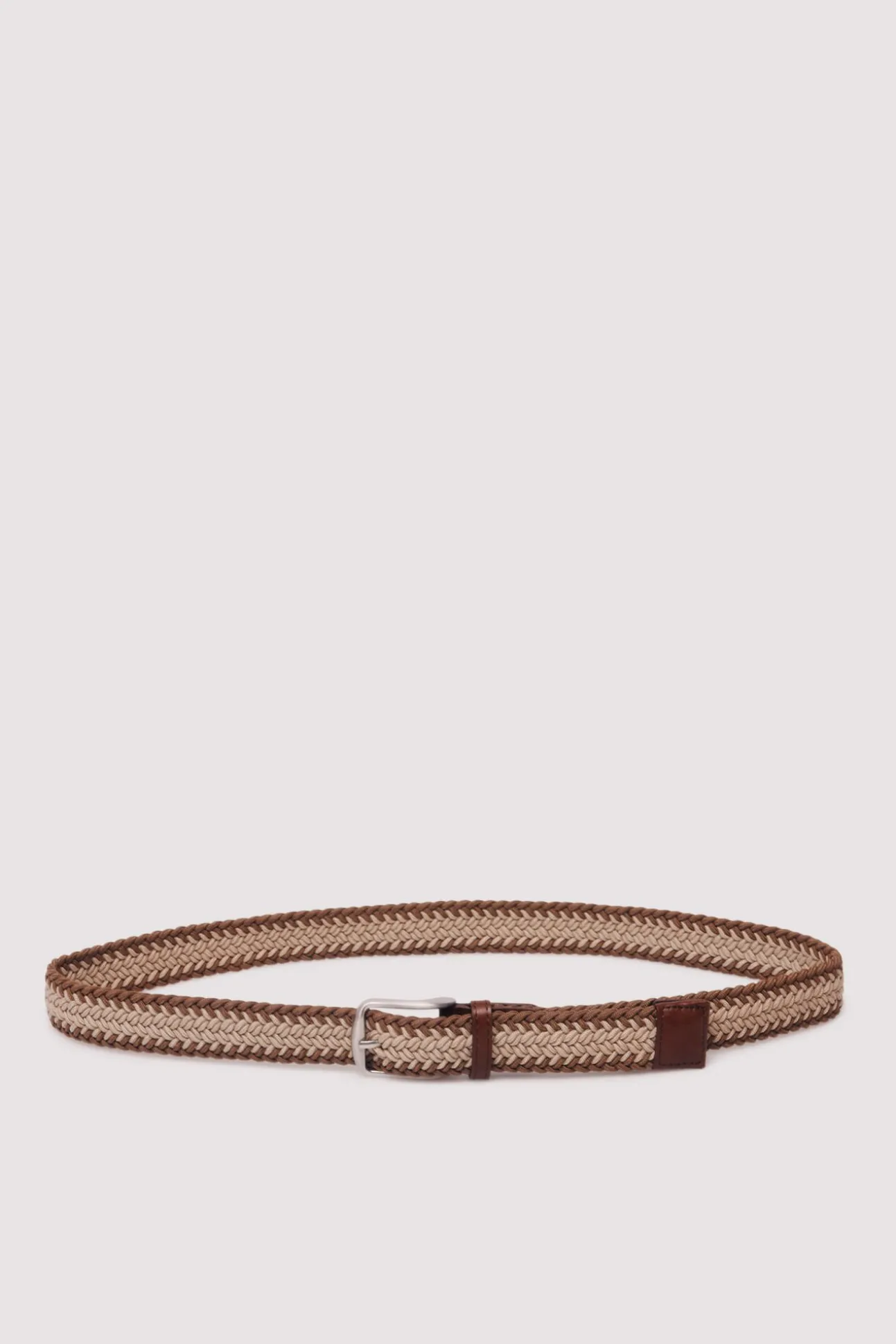Cinturón trenzado bicolor