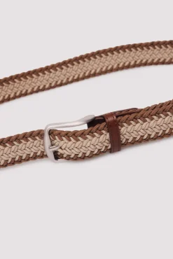 Cinturón trenzado bicolor