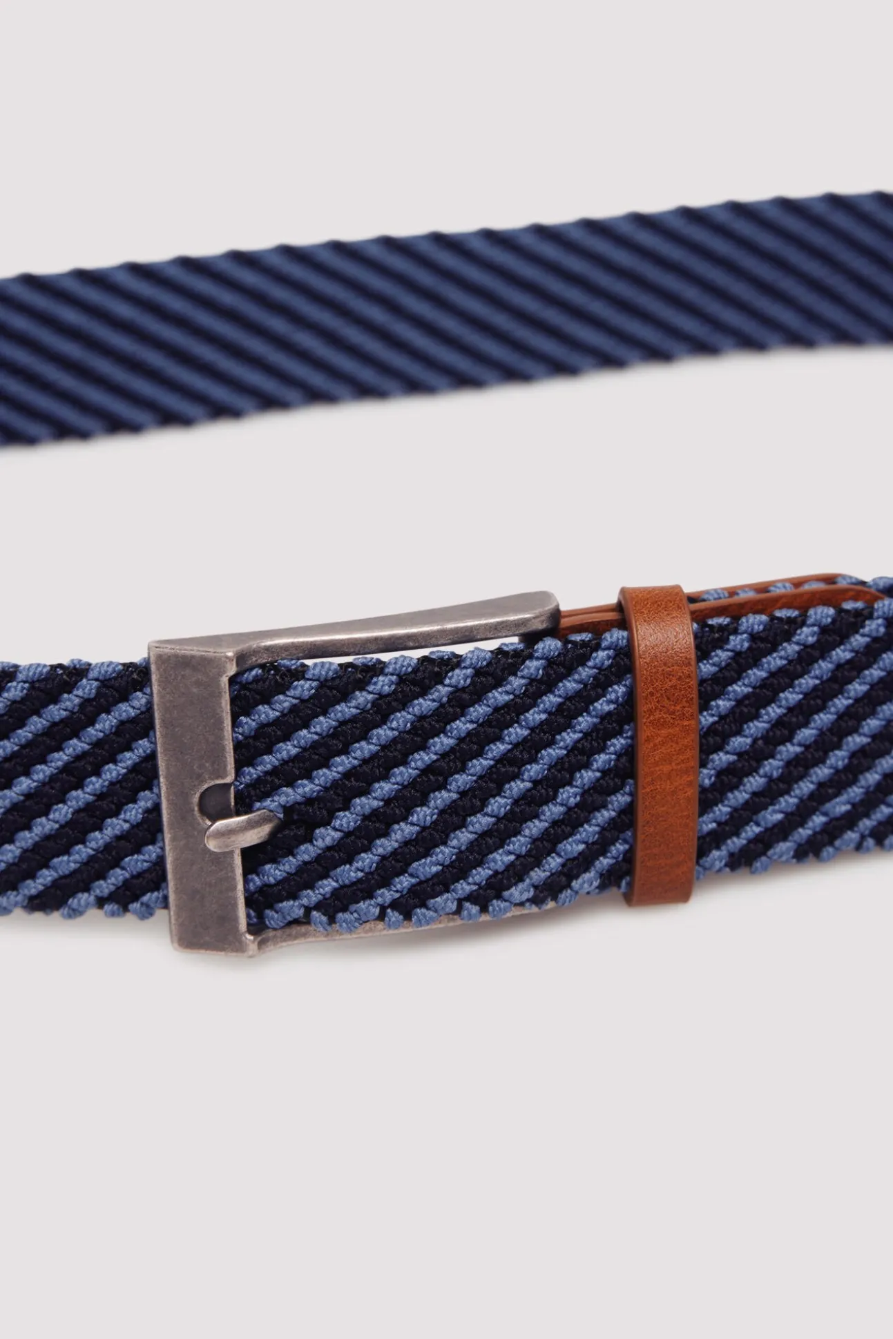 Cinturón trenzado bicolor