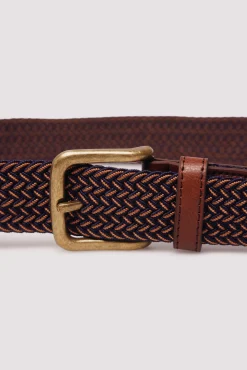 Cinturón trenzado multicolor
