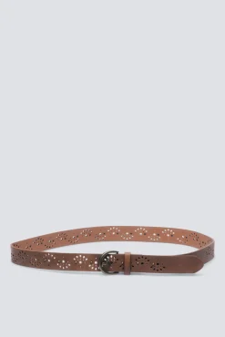 Cinturón troquelados gotas y tachas