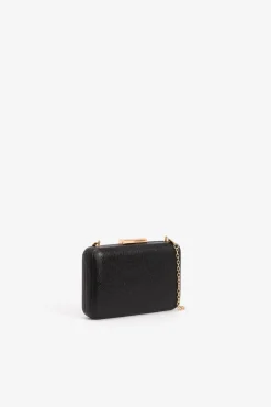 Clutch efecto piel rectangular