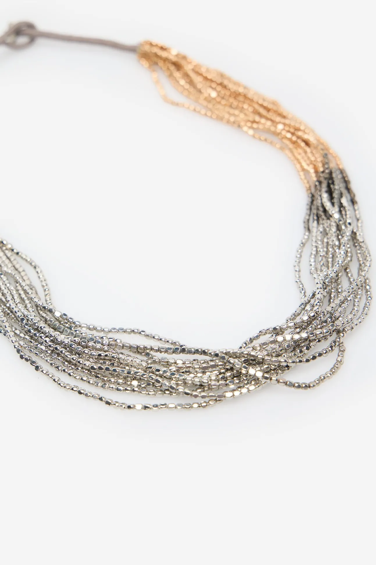 Collar abalorios tricolor