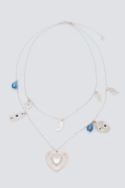 Collar doble charms boho