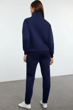 Conjunto chándal jogging felpa polar azul