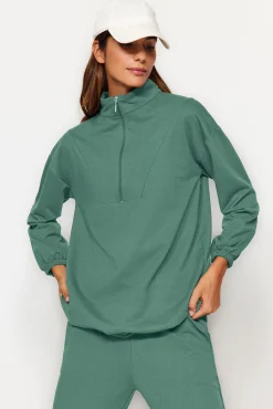 Conjunto chándal verde sudadera y pantalón