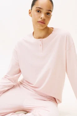 Conjunto de pijama manga larga en modal