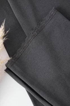 Conjunto pijama canalé detalle lazos